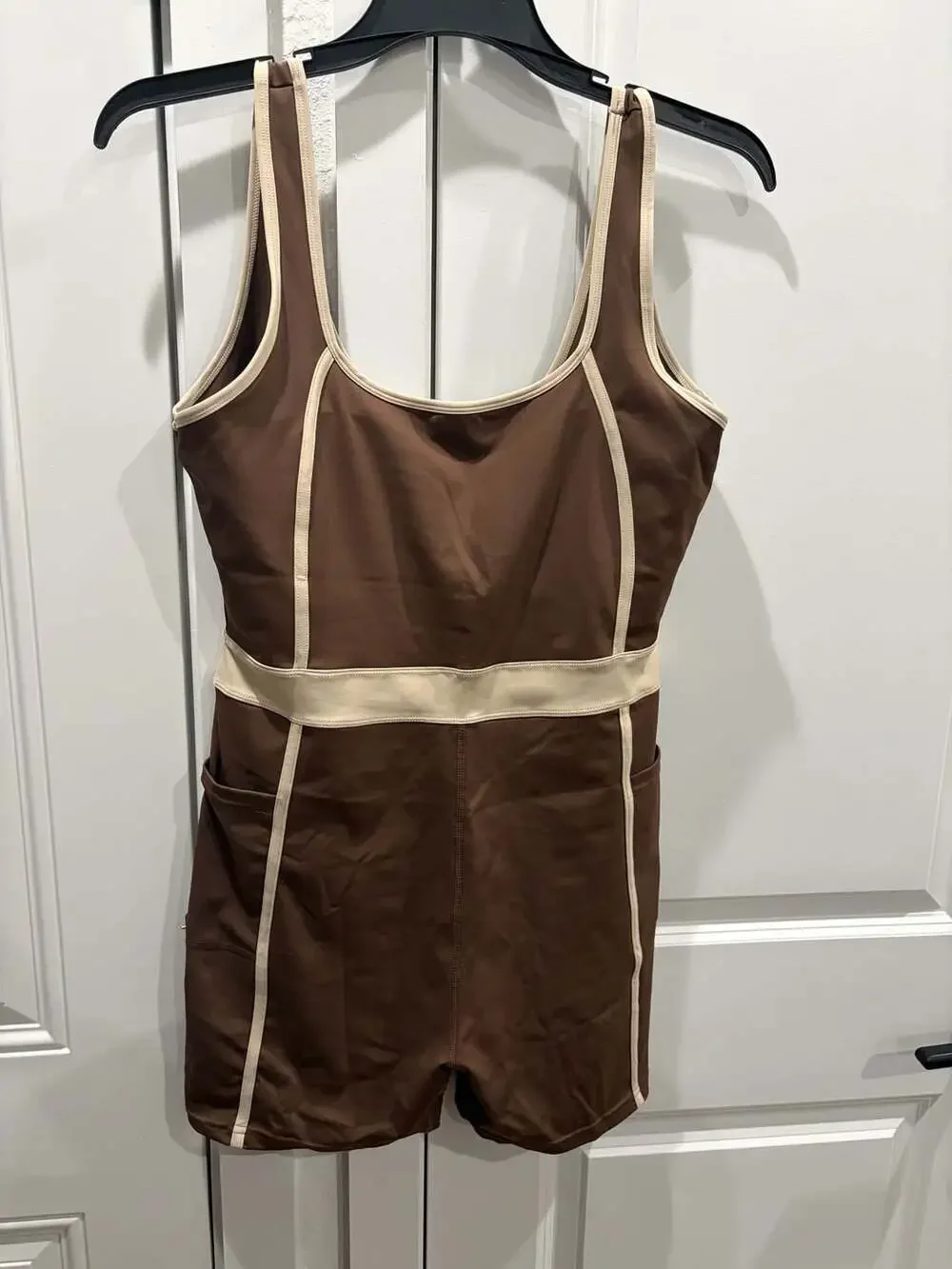Otos Colorblock Athletic Romper with Pockets